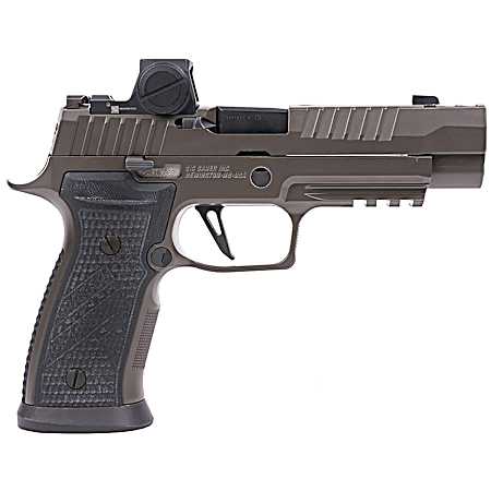 Sig Sauer 320AXGF9LEGIONRXX P320 AXG Legion w/Romeo-X Full Size 9mm Luger 10+1/21+1 3.90 Legion Gray Cerakote Optic Ready/Ported/Serrated Slide, Legion Gray Cerakote Polymer Frame w/Beavertail & Pica