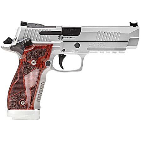 Sig Sauer 226X59CLASSIC10 P226 X-Five Classic 9mm Luger 10+1 (3) 5, Stainless, Picatinny Rail & Beavertail Frame, Serrated Optic Cut Slide, Custom Hogue Cocobolo Grip