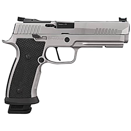 Sig Sauer 320SXG59STAS10 P320  Full Size Frame 9mm Luger 10+1 5 Optic Ready Stainless Steel Slide Black LOK Grip