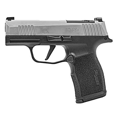 Sig Sauer 365X9SXR3P P365X  Micro-Compact Frame 9mm Luger 12+1 3.10 Steel Barrel, Stainless Steel Optic Ready/Serrated Slide, Black Stainless Steel Frame w/Accessory Rail, Polymer Grip
