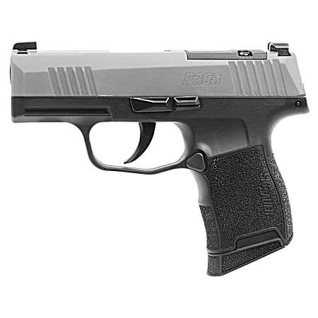 Sig Sauer 3659SXR3P P365X  Micro-Compact Frame 9mm Luger 10+1 3.10 Steel Barrel, Stainless Steel Optic Ready/Serrated Slide, Black Stainless Steel Frame w/Accessory Rail, Polymer Grip
