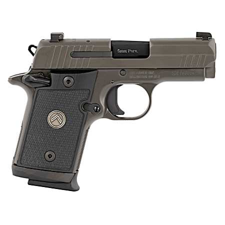 Sig Sauer 938M9LEGION P938 Micro-Compact Legion 9mm Luger 3 10+1 Legion Gray Cerakote Elite Legion Gray Cerakote Stainless Steel Black G10 Grip X-Ray3 Night Sight