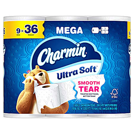 Ultra Soft Mega Roll Bath Tissue - 9 Pk