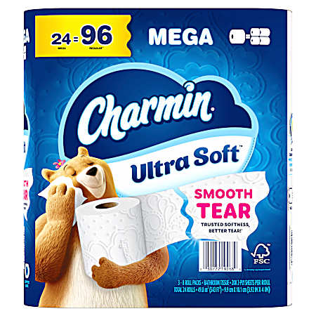Ultra Soft Mega Roll Bath Tissue - 24 Pk