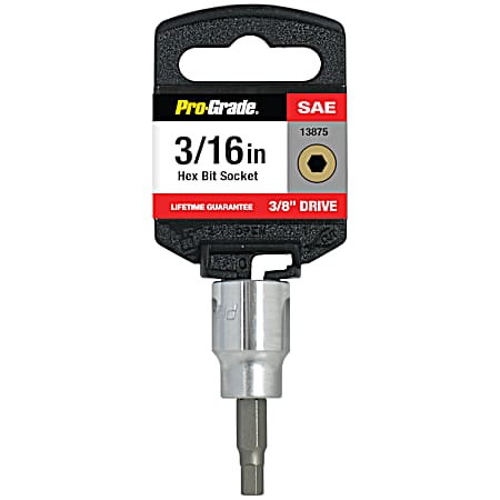 3/16 in. - 3/8 in. Drive Hex Bit Socket