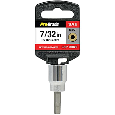 7/32 in. - 3/8 in. Drive Hex Bit Socket