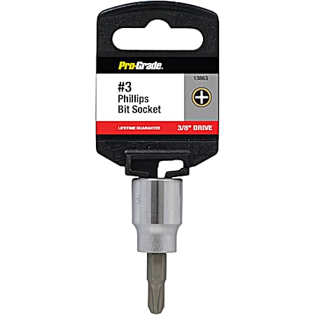 #3 Philips - 3/8 in. Drive Bit Socket Driver