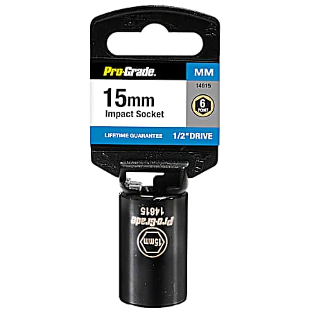 15 MM - 1/2 in. Drive Impact Socket