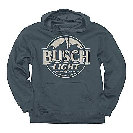 Men's Indigo Blue Vintage Logo Hoodie