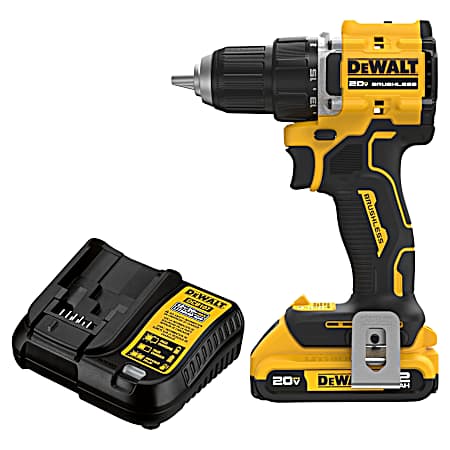 ATOMIC COMPACT SERIES™ 20V MAX Brushless Cordless 1/2 in Drill/Driver Kit