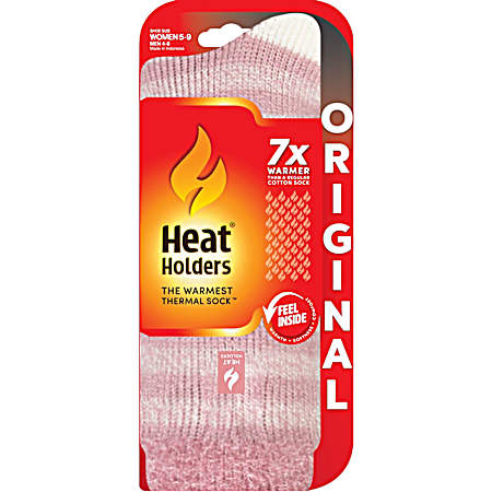 Women's Dusty Pink Avery Stripe Crew Socks