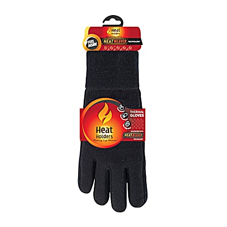 Men's Black Smart Fleece Touch Screen Gloves