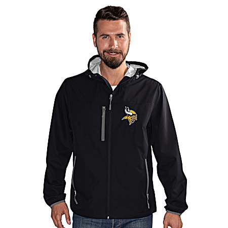 Men's Minnesota Vikings Black Double Play Jacket