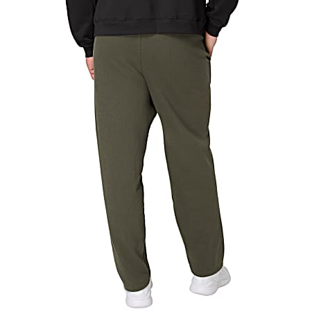 Men's Fatigue Green EcoSmart Fleece Open Leg Sweatpants