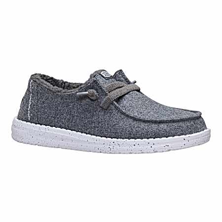 Women's Wendy Wool Charcoal Cozy Slip-On's