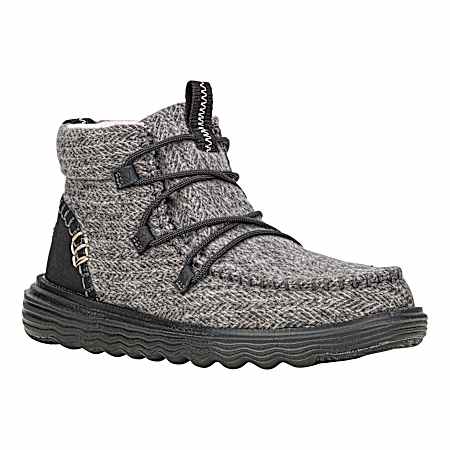 Women's Reyes Heathered Black Slip-On Boots