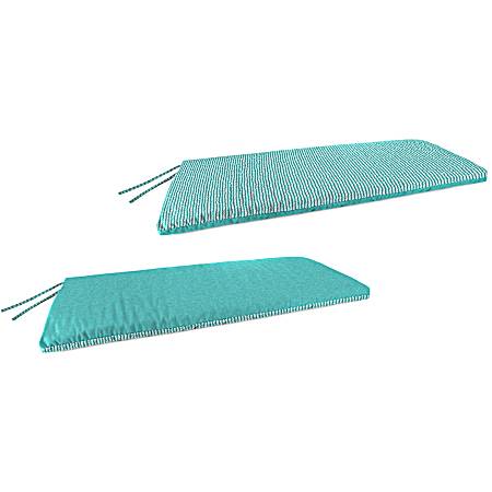 Bench Cushion - Teal Lines