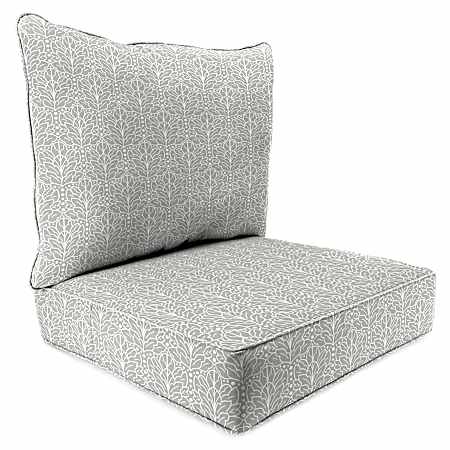 2-pc Deep Seat Cushion - Grey Floral