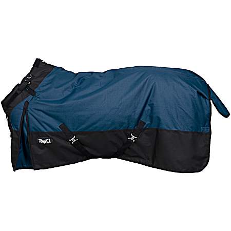 1200D 300g Waterproof Poly Turnout Blanket with Adjustable Snuggit Neck - Navy