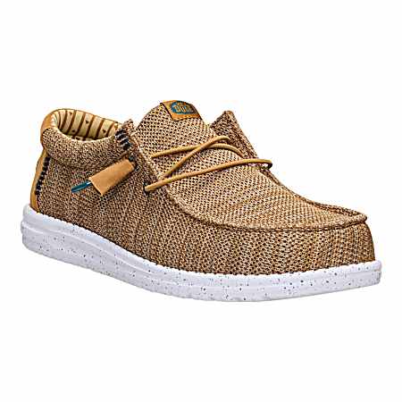 Men's Wally Stretch Sox Bone Brown Slip-On's