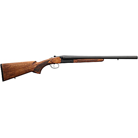 Chiappa Firearms 930360 500 Field 12 Gauge Break Open 3 2 20 Black Side By Side Barrel, Black Steel Receiver, Fixed Walnut Wood Stock