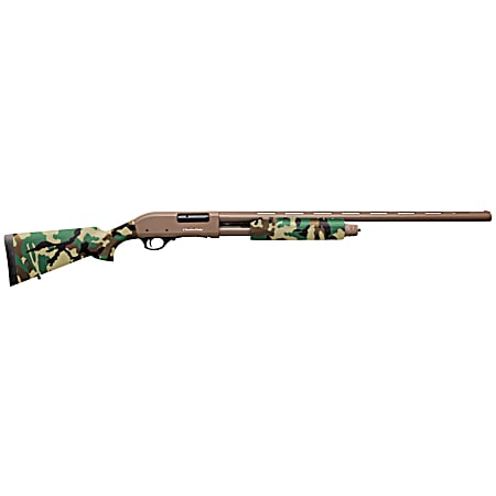 Charles Daly 930330 301  12 Gauge 3 4+1 28 Vent Rib Barrel, Flat Dark Earth Barrel/Receiver, Woodland Camo Synthetic Stock & Forend, Includes 3 Choke Tubes