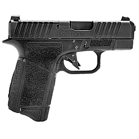 Gforce Arms GF932512BB Rapture  Sub-Compact Frame 9mm Luger 12+1 3.25 Black Steel Barrel, Black Steel Optic Cut/Serrated Slide, Black Cerakote Polymer Frame, Shield RMSc/RMR Footprint