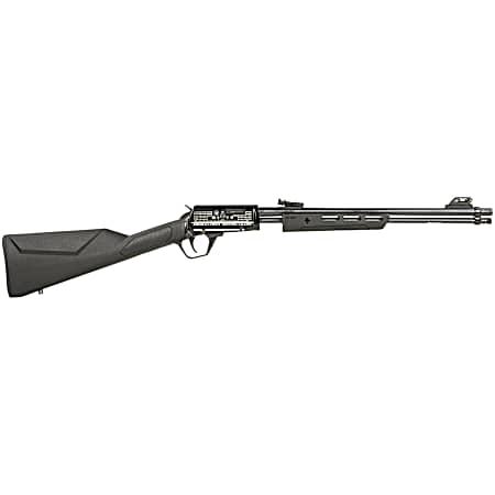 Rossi RP22181SYEN07 Gallery  Full Size 22LR 15+1, 18 Polished Black Steel Barrel, Polished Black w/Engraving Steel Receiver, Black Fixed Stock, Right Hand