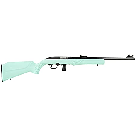 Rossi RS22L1811TL RS22  Full Size 22 LR 10+1 18 Matte Black Steel Barrel, Matte Black Grooved Aluminum Receiver, Teal Synthetic Fixed Stock