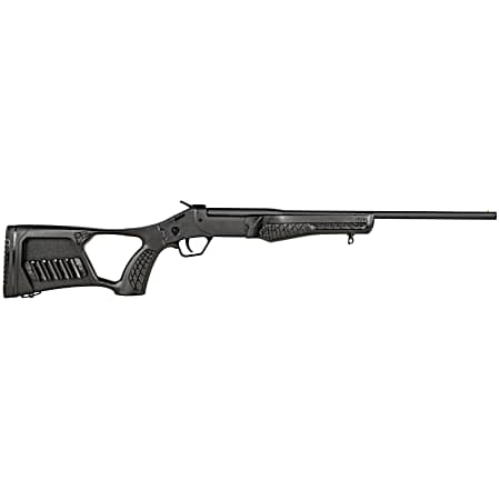 Rossi SSP1BK Tuffy Single Shot Youth 410 Gauge Break Open 3 1rd 18.50 Matte Black Barrel, Matte Black Steel Receiver, Black Synthetic Thumbhole Stock w/Shell Holder, Right Hand