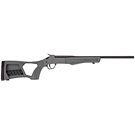 Rossi SSP1-GRAY Tuffy Single Shot Youth 410 Gauge Break Open 3 1rd 18.50 Matte Black Barrel, Matte Black Steel Receiver, Gray Synthetic Thumbhole Stock w/Shell Holder, Right Hand