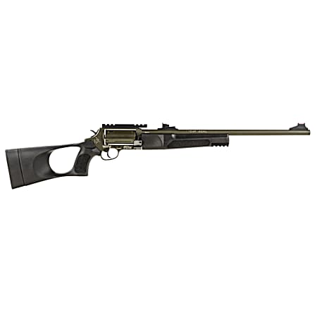 Rossi SCJT4510B Circuit Judge  45 Colt (LC) Caliber or 410 Gauge with 5rd Capacity, 18.50 Barrel, Moss Green Cerakote Metal Finish & Black Fixed Thumbhole Stock Right Hand (Full Size)