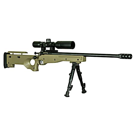 Crickett KSA2152 CPR Complete Package 22 LR Caliber with 1rd Capacity, 16.12 Barrel, Blued Metal Finish & Fixed with Adjustable Cheekpiece Flat Dark Earth Stock Right Hand