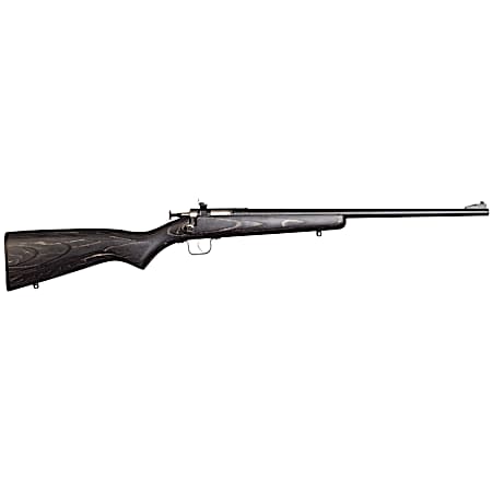 Crickett KSA2244 Youth  22 LR 1rd 16.12 Blued Barrel & Receiver, Fixed Front/Adjustable Rear Peep Sight, Black Laminate Stock w/11.5 LOP, Rebounding Firing Pin Safety