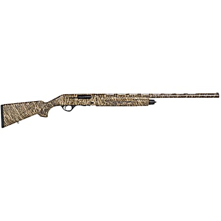 Escort HEPS412805BL PS  Full Size 410 Gauge Semi-Auto 3 4+1 28 Mossy Oak Bottomland Vent Rib Barrel, Grooved Aluminum Receiver, Adjustable Mossy Oak Bottomland Synthetic Stock