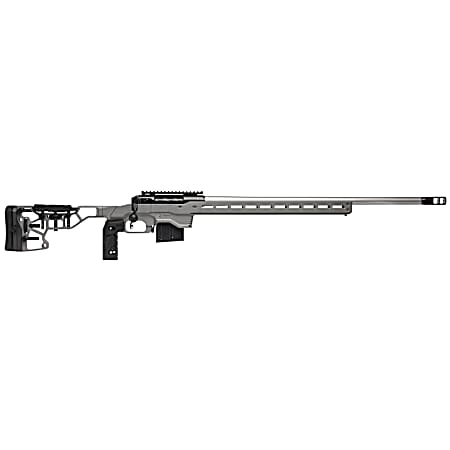 Savage Arms 57558 110 Elite Precision 6mm Creedmoor 10+1 26 Matte Stainless, Matte Black Rec, Gray Cerakote Adjustable MDT ACC Aluminum Chassis Stock (MB Not Included)