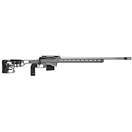 Savage Arms 57559 110 Elite Precision 300 Win Mag 5+1 30 Matte Stainless, Matte Black Rec, Gray Cerakote Adjustable MDT ACC Aluminum Chassis Stock (MB Not Included)