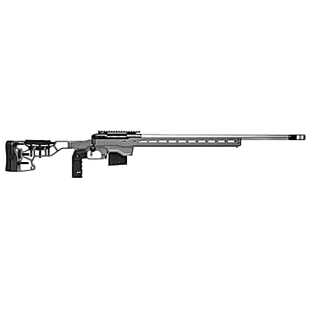 Savage Arms 57561 110 Elite Precision 300 PRC 30 5+1 Matte Black/ Gray Cerakote/Black Polymer/Optic Ready *Self timing taper aligned muzzlebrake (Short Action Calibers Only)