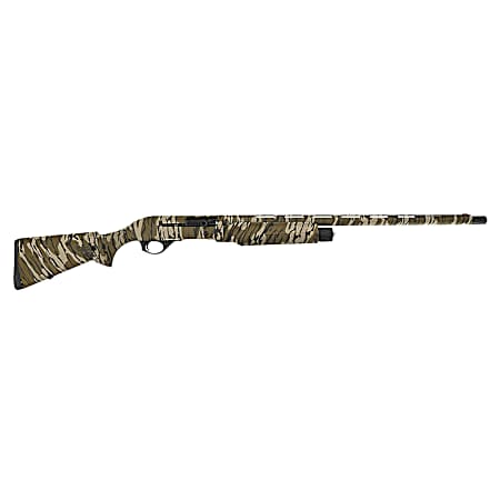Spandau Arms 21000192 S2  Full Size 12 Gauge Semi-Auto 3 3- 2.75 Shells 28 Overall Mossy Oak Bottomland Vent Rib Barrel, Drilled & Tapped Receiver & Fixed Synthetic Stock, Benelli Choke Tube System