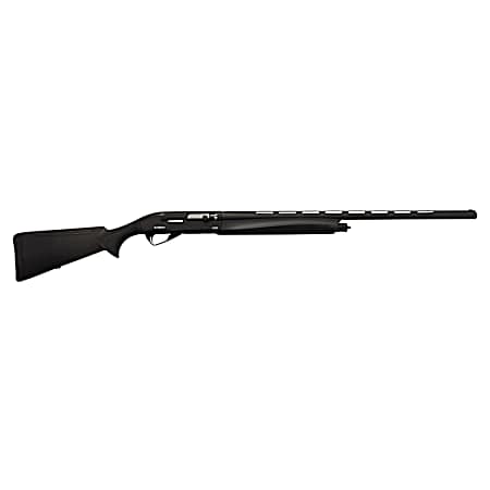 Silver Eagle Arms CAR12128BLK Carlyle  Full Size 12 Gauge Semi-Auto 3 4+1 28 Black Cerakote Vent Rib Barrel, Black Steel Receiver, Fixed Black Synthetic Stock, Right Hand