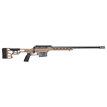 Savage Arms 57694 110 Precision 6.5 PRC 7+1 24, Matte Black Rec/Barrel, Flat Dark Earth Cerakote MDT LSS XL Chassis, Polymer Grip