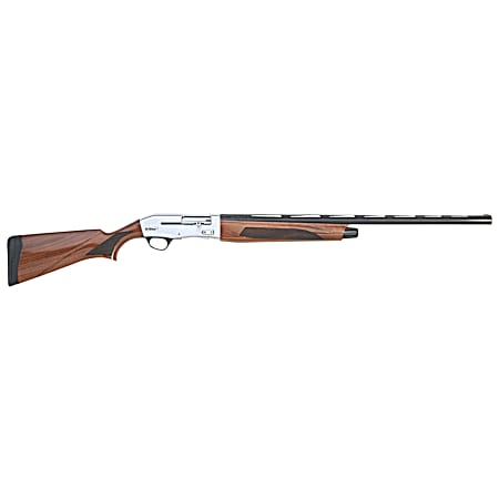 TriStar 24260 Viper G2 Pro Full Size 12 Gauge Semi-Auto 3 5+1 28 Black Vent Rib Barrel, Silver Steel Receiver, Fixed Turkish Walnut Stock, Beretta/Benelli Mobil Chokes, Right Hand