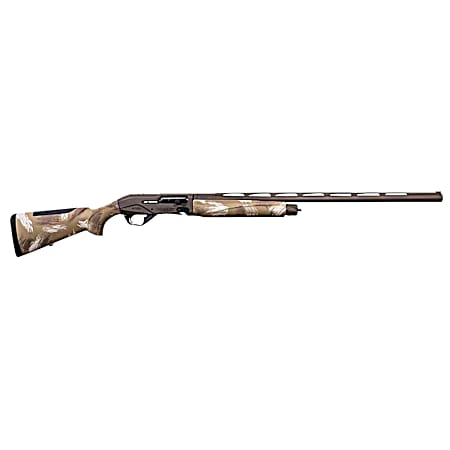 Weatherby XSL2028MAG Sorix  Full Size 20 Gauge Semi-Auto 3 2+1 28 Burnt Bronze Cerakote Vent Rib Barrel & Drilled & Tapped Steel Receiver, Slough Camo Synthetic Stock w/Adj Shim, Ambidextrous