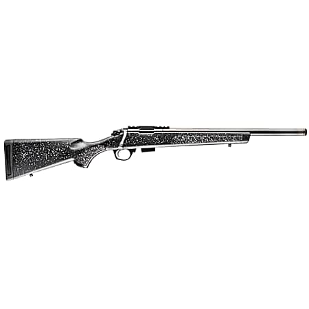 Bergara Rifles BMR004 BMR Carbon Fiber Full Size 22 WMR 5+1/10+1 20 Matte Blued Carbon Fiber/Steel Threaded Barrel & Drilled & Tapped Steel Receiver, Fixed Black/Gray Speckled Synthetic Stock