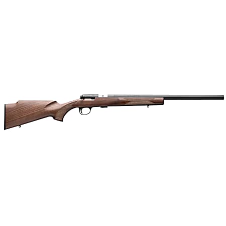 Browning 025253202 T-Bolt Target SR 22 LR 10+1 20 Matte Blued Heavy Bull Threaded Barrel, Drilled & Tapped Matte Blued Steel Receiver, Grade I Black Walnut Target Style Fixed w/Raised Comb Stock