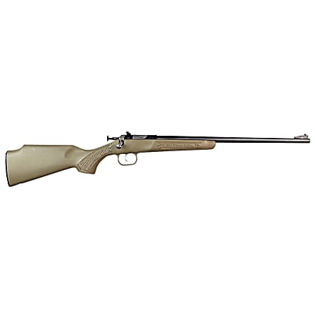 Crickett KSA235 My First Rifle  22 S/L/LR Single Shot 16.10 Blued Barrel & Receiver, Desert Tan Synthetic Fixed Stock