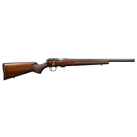 CZ-USA 02341 CZ 457 Varmint Full Size 22 WMR 5+1 20.50 Black Nitride Heavy Barrel Black Nitride Steel Receiver Turkish Walnut Fixed Varmint-Style Stock Right Hand
