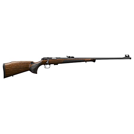 CZ-USA 02371 CZ 457 Premium Full Size 22 LR 5+1 24.80 Black Nitride Black Nitride Steel Receiver Turkish Walnut Monte Carlo w/Decorative Forend Tip Stock Right Hand