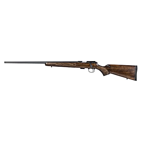 CZ-USA 02390 CZ 457 American Full Size 22 LR 5+1 24 Black Nitride Black Nitride Steel Receiver Turkish Walnut Fixed American Style Stock Left Hand