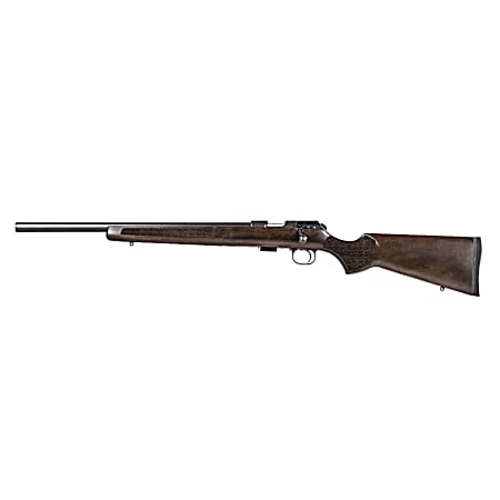 CZ-USA 02392 CZ 457 Varmint Full Size 22 LR 5+1 20.50 Black Nitride Heavy Barrel Black Nitride Steel Receiver Turkish Walnut Fixed Varmint-Style Stock Left Hand